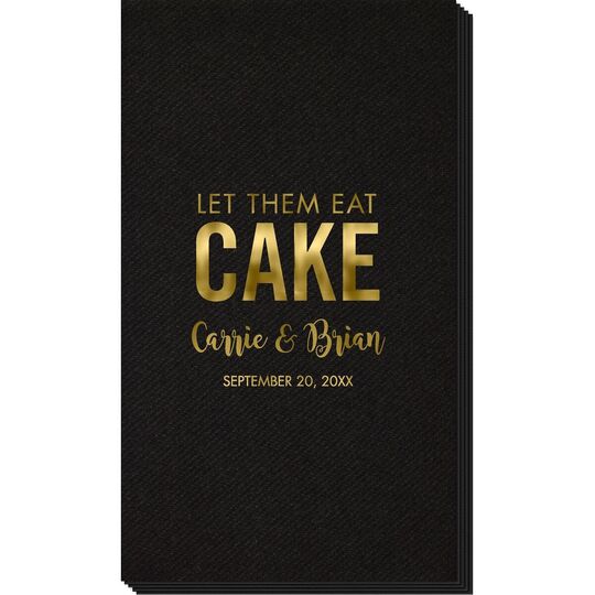 Let Them Eat Cake Linen Like Guest Towels
