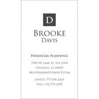 Classic Square Initial Letterpress Business Cards