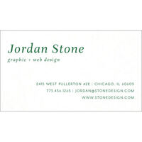 Stone Letterpress Business Cards