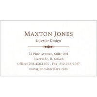 Ornamental Letterpress Business Cards