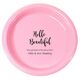 Personalized Hello Beautiful Plastic Plates Image 1 of 4