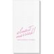 Expressive Script Almost Married Luxury Deville Guest Towels Image 2 of 2