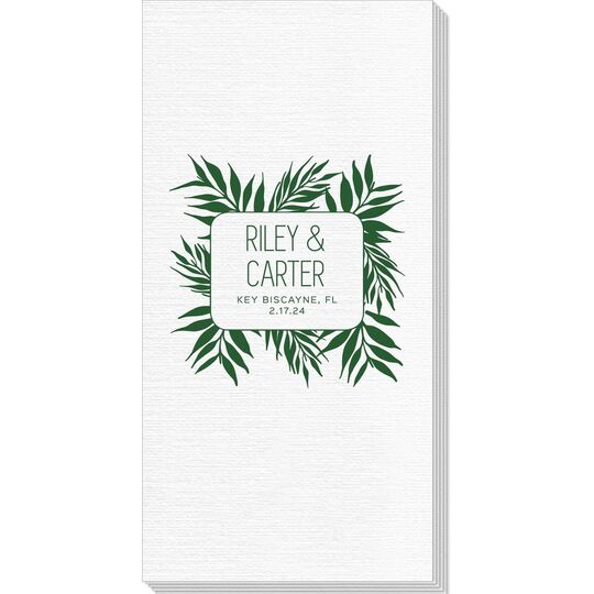 Palm Leaves Luxury Deville Guest Towels