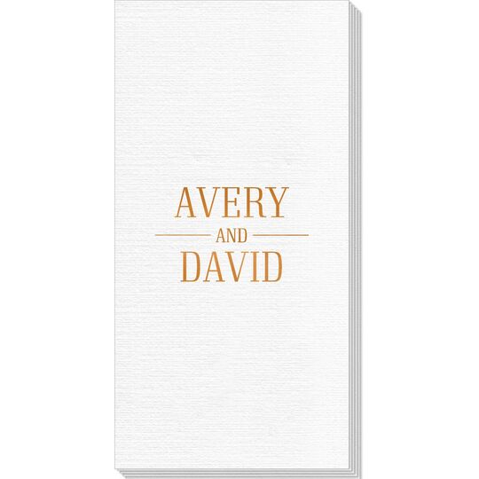 Modern Couple Detail Luxury Deville Guest Towels