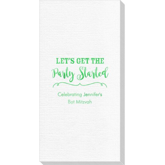 Let's Get the Party Started Luxury Deville Guest Towels