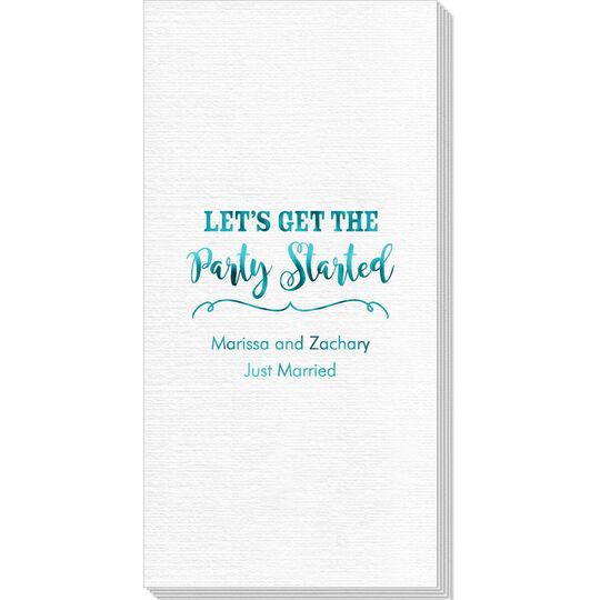Let's Get the Party Started Luxury Deville Guest Towels