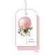 Pink Floral Balloon Hanging Gift Tags Image 1 of 3