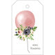 Pink Floral Balloon Hanging Gift Tags Image 3 of 3