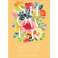 Multi Flower Shower Invitations