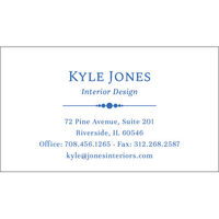 Ornamental Business Cards - Raised Ink