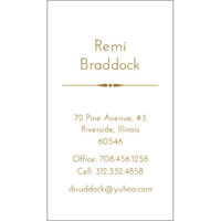 Braddock Contact Cards - Raised Ink