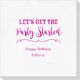 Let's Get the Party Started Luxury Deville Napkins Image 1 of 9