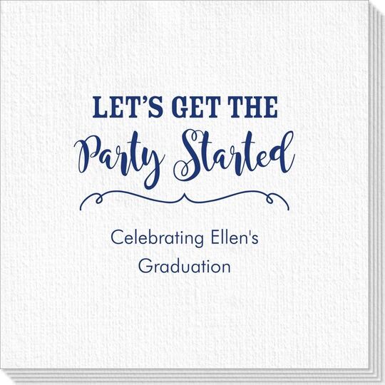 Let's Get the Party Started Luxury Deville Napkins