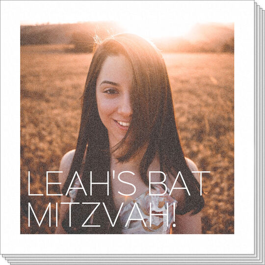 Any Text Photo Napkins