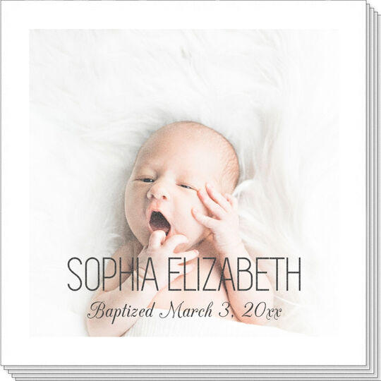 Your Photo and Text Napkins