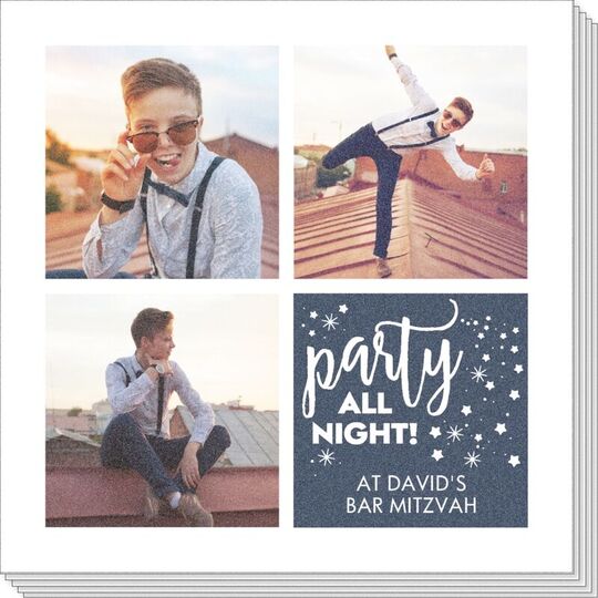 Party All Night Photo Napkins
