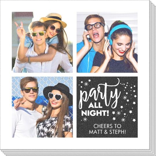 Party All Night Photo Napkins