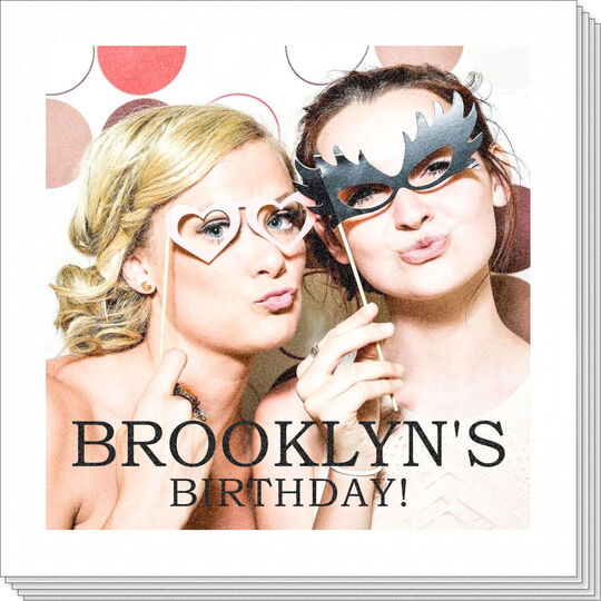Create Your Own Big Statement Photo Napkins