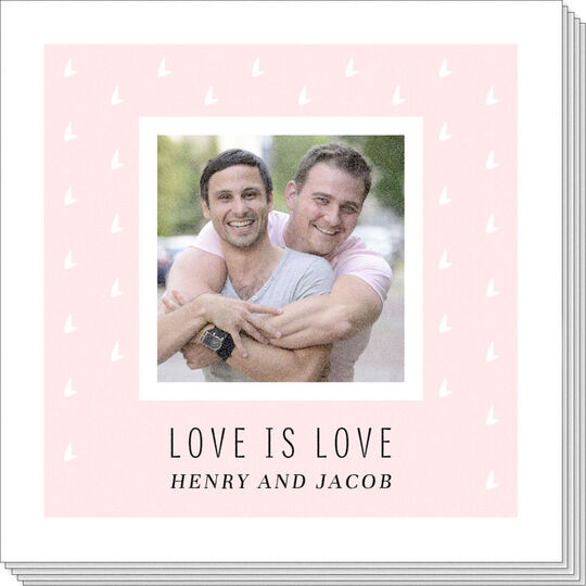 Pick Your Colored Frame with Pattern Photo Napkins