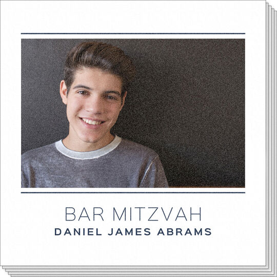 Double Line Photo Napkins