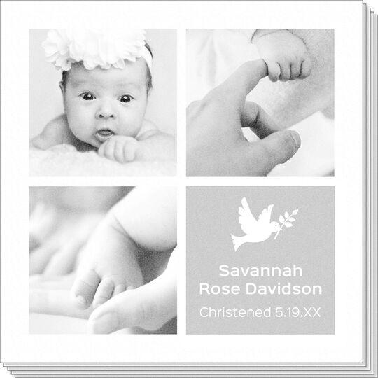 Sweet Dove Multi Block Photo Napkins