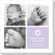 Star of David Multi Block Photo Napkins Image 1 of 2