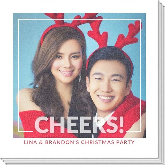 Cheers Overlay Photo Napkins