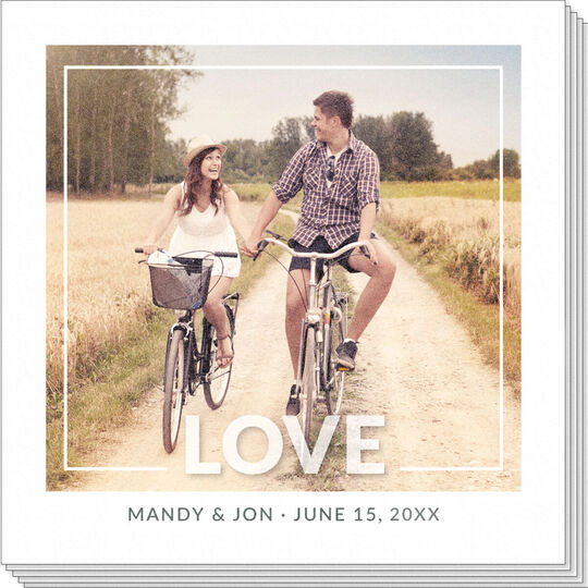 Love Overlay Photo Napkins