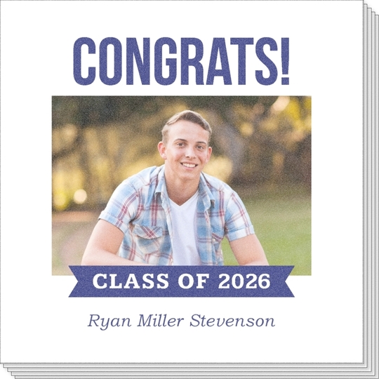 Class of Banner Photo Napkins