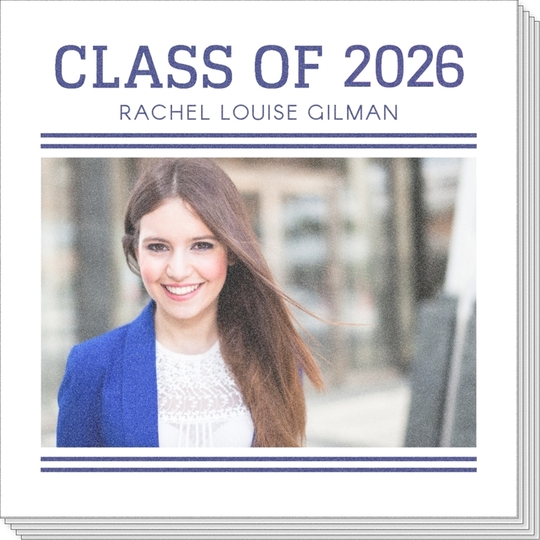 Double Border Class of Photo Napkins