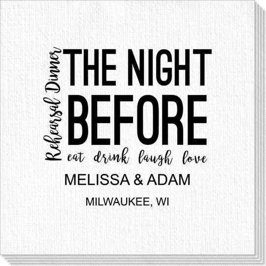 The Night Before Luxury Deville Napkins