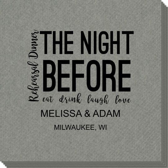 The Night Before Linen Like Napkins