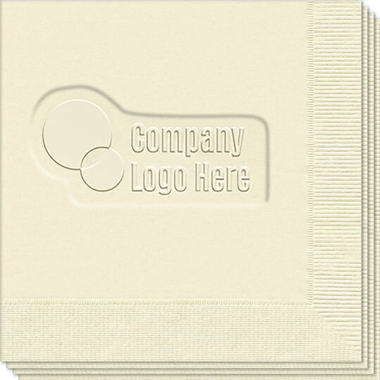 Embossed Beverage Napkins with Customer Supplied Logo