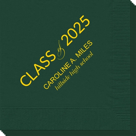 Bold Class of Graduation Napkins