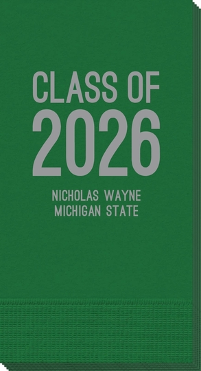 Proud Class of Graduation Guest Towels