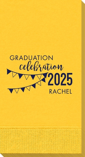 Celebration Pennants Graduation Guest Towels