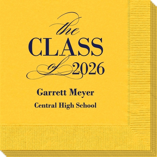 Classic Class of Graduation Napkins