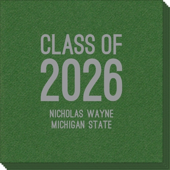 Proud Class of Graduation Linen Like Napkins