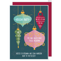 Festive Retro Ornaments Invitations