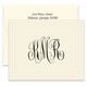 Classic Frame Monogram Folded Note Cards - Raised Ink Image 1 of 3