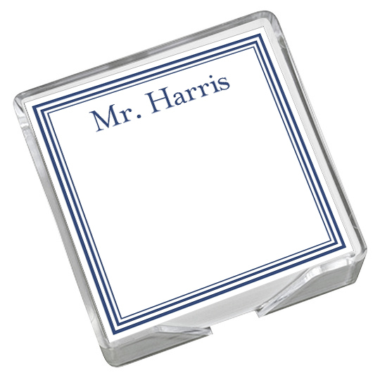 Colonial Memo Square with Acrylic Holder