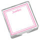Dotty Memo Square with Acrylic Holder Image 1 of 3