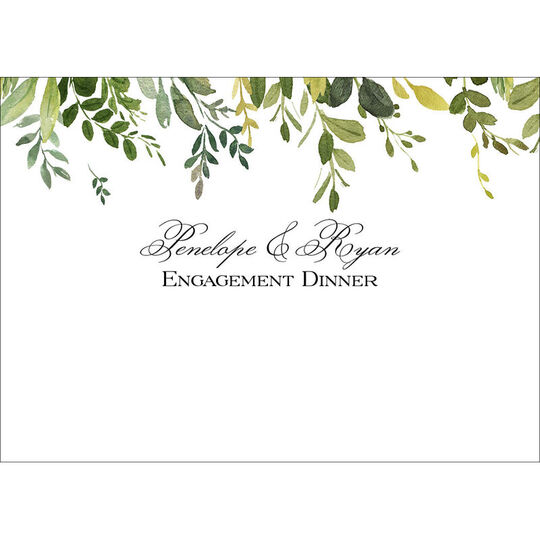 Vine Sprigs Flat Place Cards