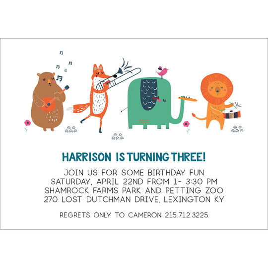 Animals on Parade Invitations