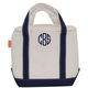Personalized Navy Striped Insulated Lunch Tote Image 1 of 7