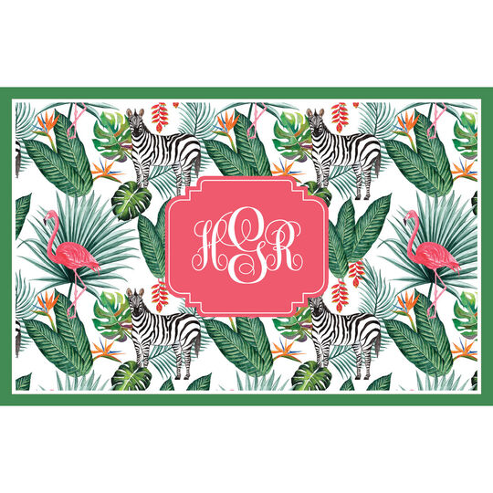 Flamingos and Zebras Placemats
