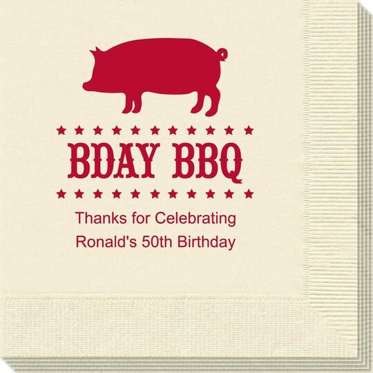 BBQ Pig Napkins