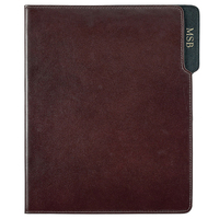 Personalized Brown Bonded Leather Padfolio