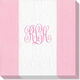 Petal Pink Bandol Stripe Caspari Napkins Image 1 of 4