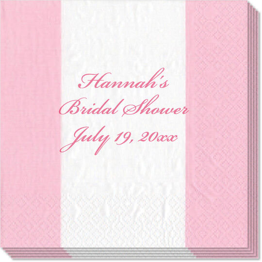 Petal Pink Bandol Stripe Caspari Napkins